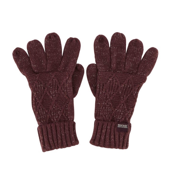 Regatta Women's Winter Multimix Gloves Purple - Image 3