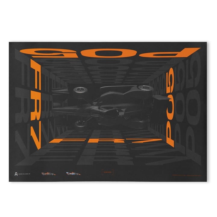 Castore  Black Mclaren 99 Poster, Sports Direct