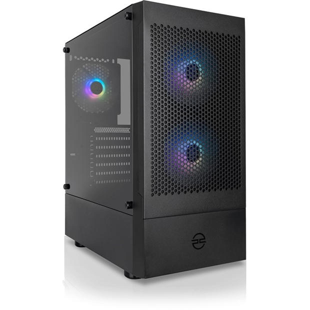 Black - PCSpecialist - PC Specialist Wraith 140 Gaming PC Bundle - AMD Ryzen 5