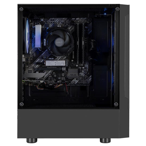 Black - PCSpecialist - PC Specialist Wraith 140 Gaming PC Bundle - AMD Ryzen 5