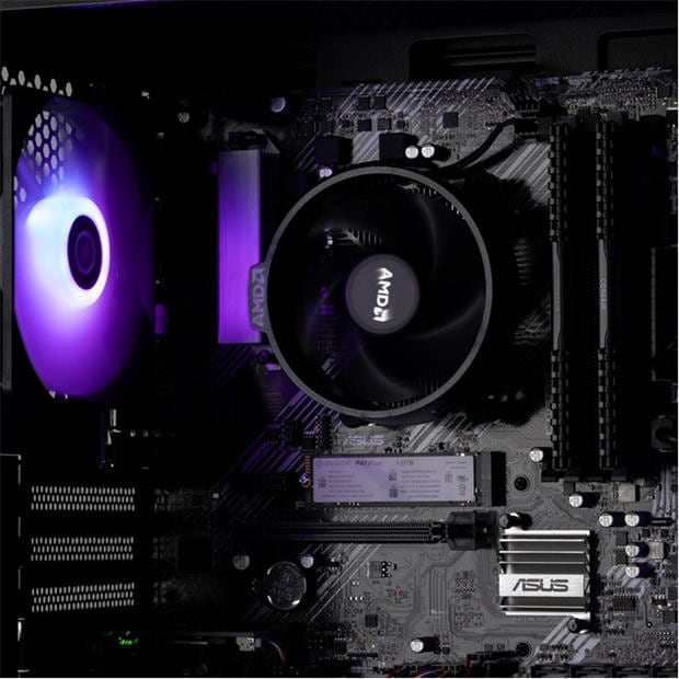 Black - PCSpecialist - PC Specialist Wraith 140 Gaming PC Bundle - AMD Ryzen 5