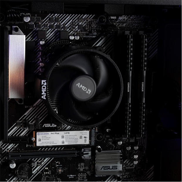 Black - PCSpecialist - PC Specialist Wraith 140 Gaming PC Bundle - AMD Ryzen 5