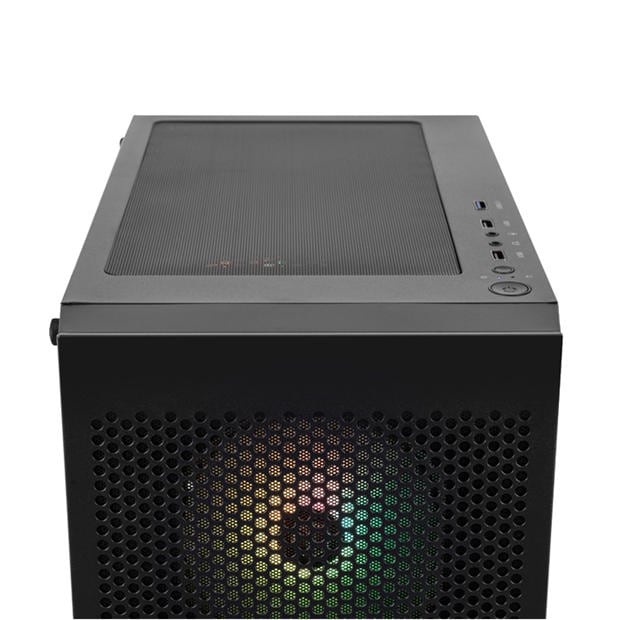 Black - PCSpecialist - Wraith 142 Bundle Gaming PC - Ryzen 5 5500 RTX 3050 16GB RAM 512GB SSD - Full Setup