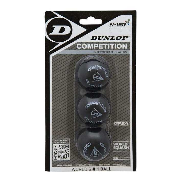 Dunlop  Black Squash Balls, Sports Direct