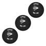 Black - Dunlop - Pro 3 Squash balls