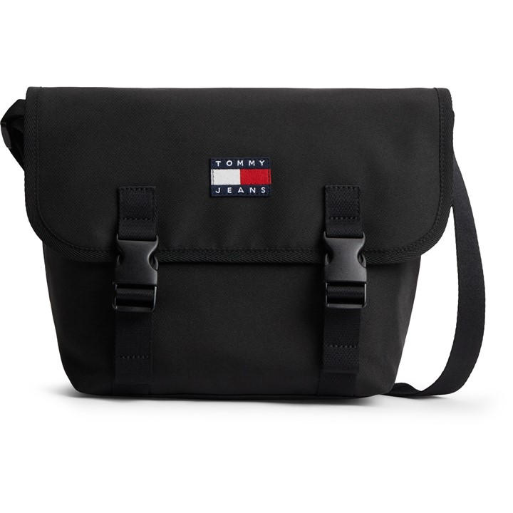 Tommy Jeans  Black Essential Daily Messenger Bag, Sports Direct