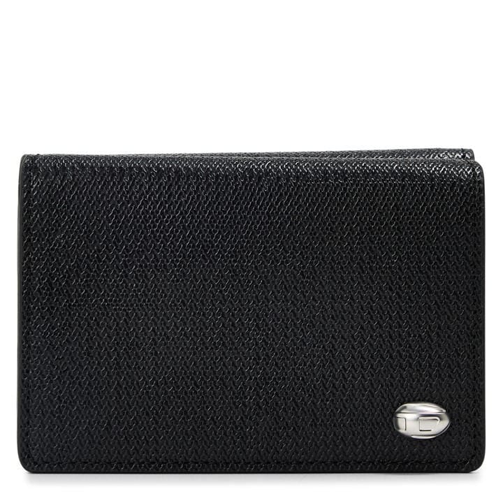 Diesel Men's Black Tri Fold Card Holder in Size Adults, Sports Direct
