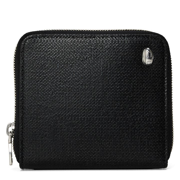 Diesel Men's Black Zipped Bifold Wallet in Size Adults, Sports Direct