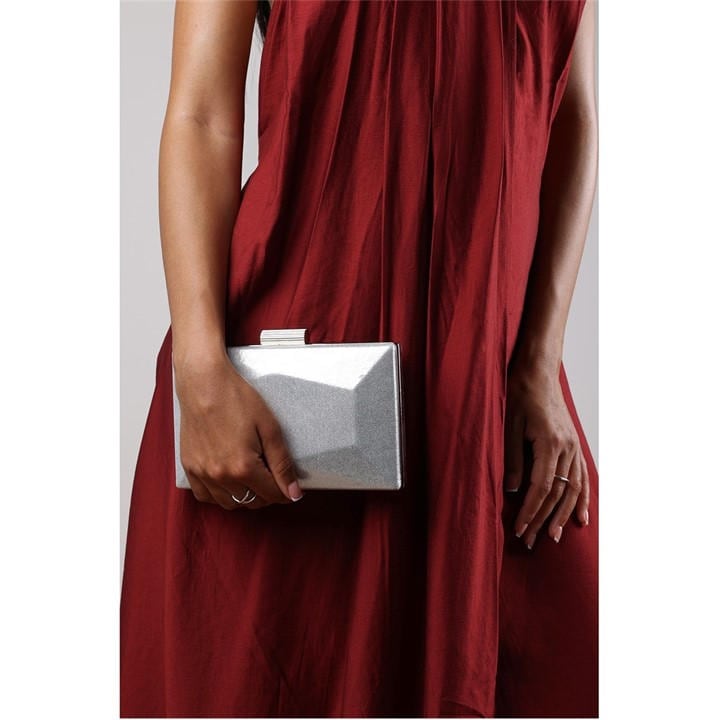 Wheres That From Women's Silver Wheres Embellished Evening Clutch, Sports Direct