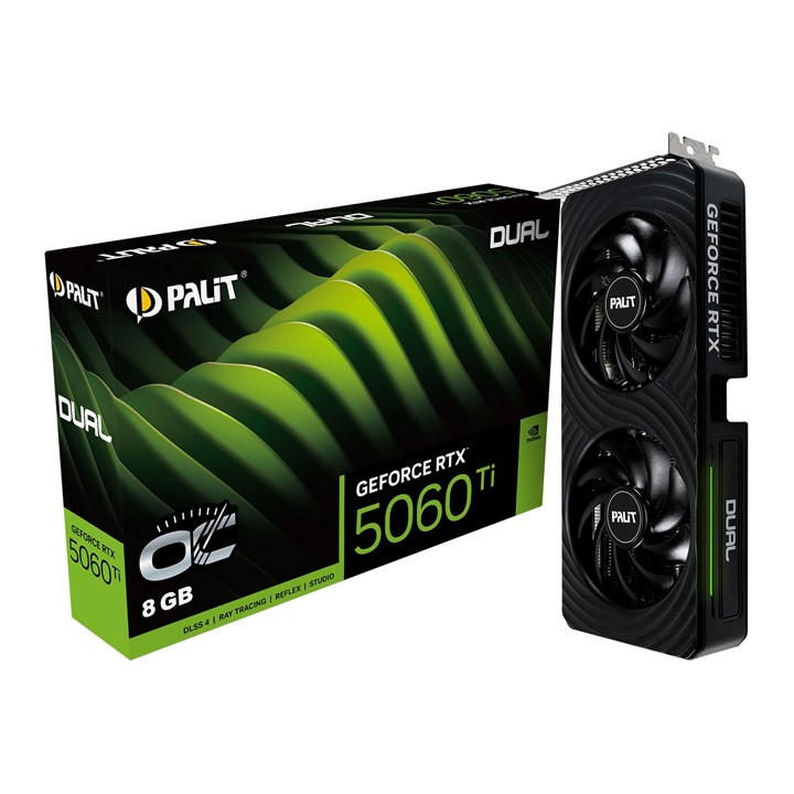 Palit Black Nvidia Geforce Rtx 5060 Ti Dual Graphics Card For Gaming - 8Gb, Sports Direct