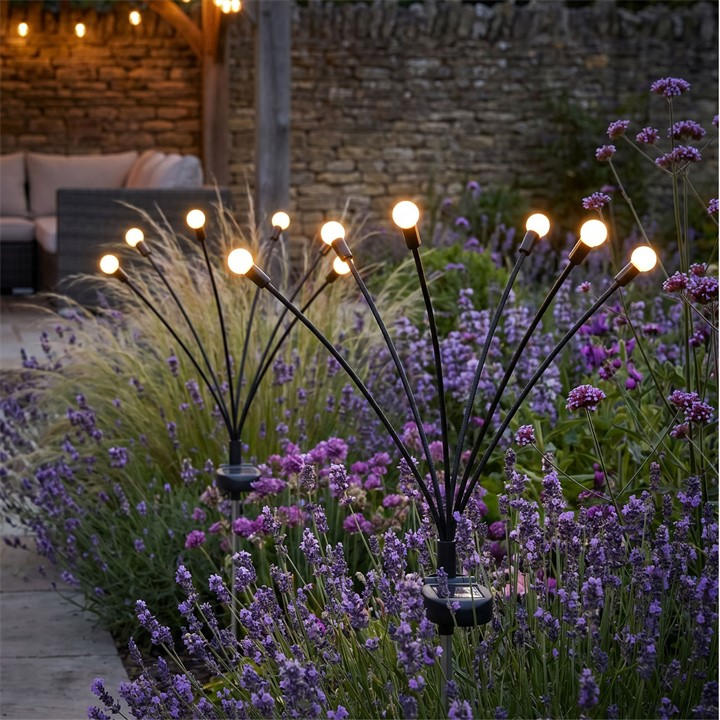Streetwize  Black Solar Firefly Lights (Pack Of 2), Sports Direct