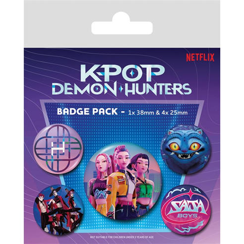 K Pop Demon Hunters - Badge Pack Pin Collectible