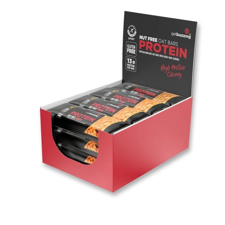 Get Buzzing  None Protein Flapjack (12 X 55G) in Size Pack of 12, Sports Direct