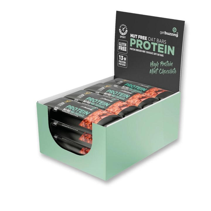 Get Buzzing  Protein Flapjack (12 X 55G) - Mint Chocolate - Pack of 12 - Image 3
