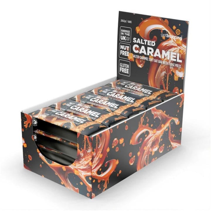 Get Buzzing  Brown Flapjack (20 X 62G) in Size Box of 20, Sports Direct