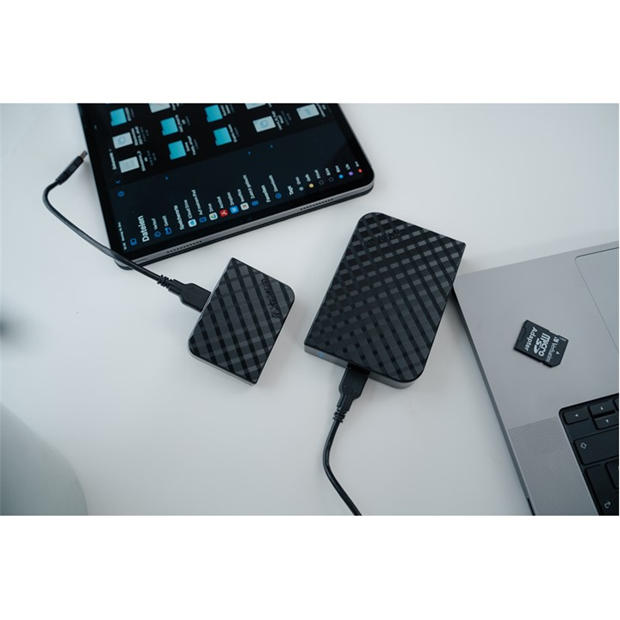 Black - Verbatim - 4TB Store n Go USB 3.0 Portable Hard Drive - Black