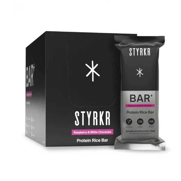 Styrkr  None Bar+ Vegan Protein & Energy Bar (12 X 65G) in Size Pack of 12, Sports Direct