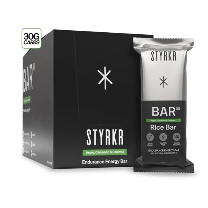Styrkr  None Bar30 Vegan Energy Bar (12 X 44G) in Size Pack of 12, Sports Direct