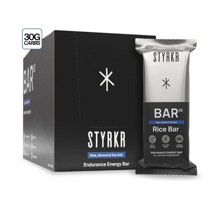 Styrkr  None Bar30 Vegan Energy Bar (12 X 44G) in Size Pack of 12, Sports Direct