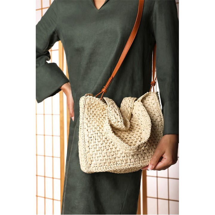 Wheres That From Women's Neutral Where’s Raffia Tote Bag, Sports Direct