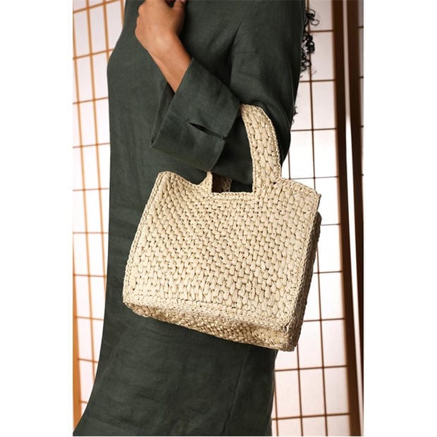 Natural Raffia - Wheres That From - Where’s Raffia Tote Bag