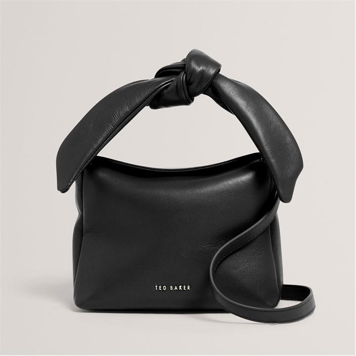 Ted Baker Women's Black Soft Knot Leather Crossbody Bag, Sports Direct