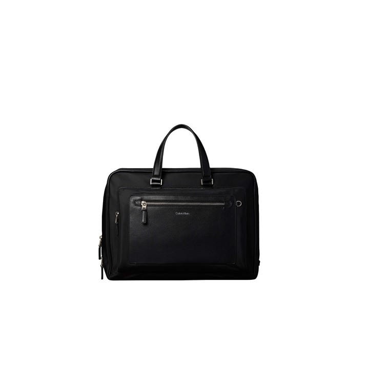 Calvin Klein Men's Black Raised Laptop Bag, Sports Direct