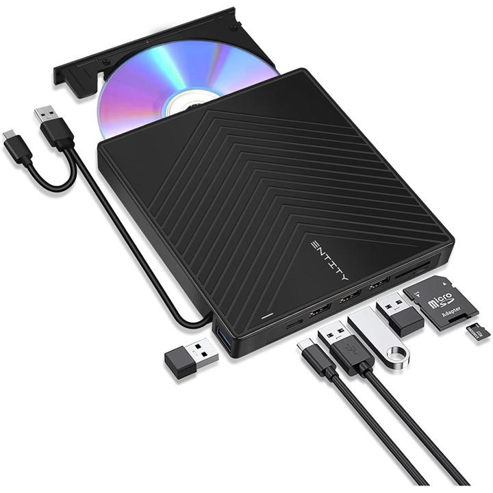 Entity  Black Era 5In1 Dvd Re-Writer - With Wide Compatibility And ple Ports, Sports Direct
