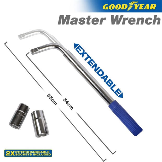 Silver - Goodyear - Goodyear Wheel Nut Master Wrench