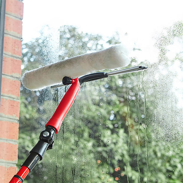 Red & Black - Dekton - Dekton Telescopic Window Cleaning Kit
