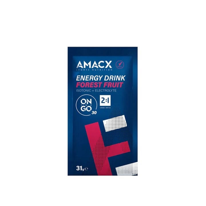 Amacx  None Energy Drink On The Go Sachets (12 X 31G) in Size Pack of 12, Sports Direct