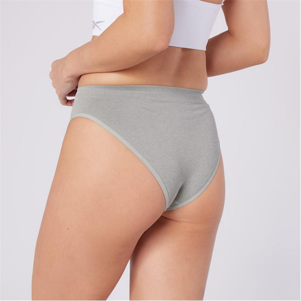 Black/Whit/Grey - Reebok - Reebok Womens 3 pack Seamless Briefs