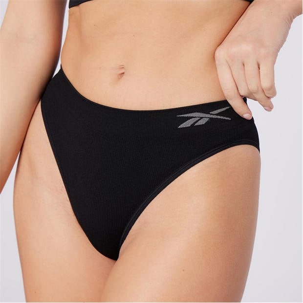 Black/Whit/Grey - Reebok - Reebok Womens 3 pack Seamless Briefs