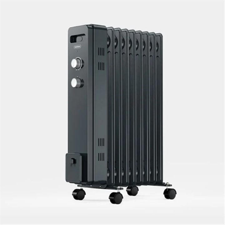 Vonhaus  Grey 9 Fin Oil Filled Radiator 2000W, Sports Direct