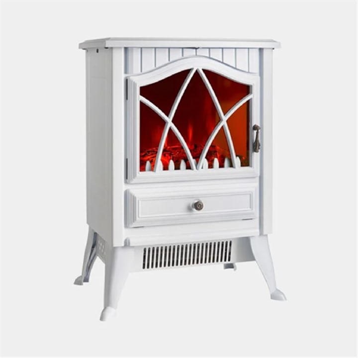 Vonhaus  White Black Stove Heater 1800W, Sports Direct