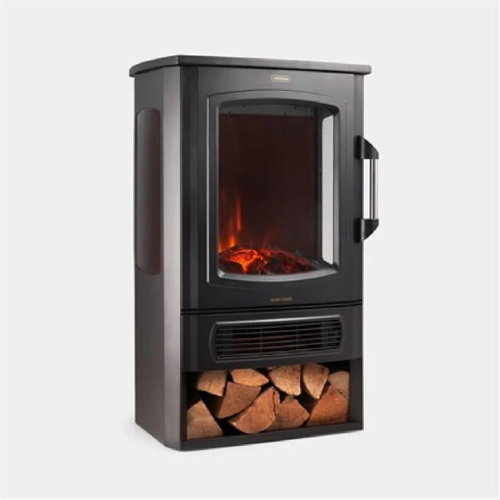 Vonhaus Unisex Black Log Storage 2000W Electric Log Burner In 28M - Image 5