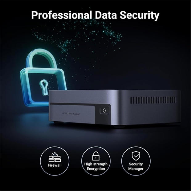 Black - UGREEN - NASync DXP480T Plus Network Attached Storage