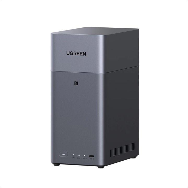 Ugreen  Black Dh2300 Plus Grey Diskless Uk + Hdmi Cable - Nas (Network Attached Storage) Drive, Sports Direct