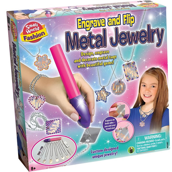 Small World Toys  Kids  Engrave And Flip Metal Jewelry, Sports Direct