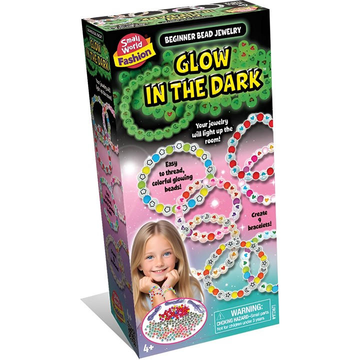 Small World Toys  Kids  Beginner Bead Jewelry Glow In The Dark, Sports Direct