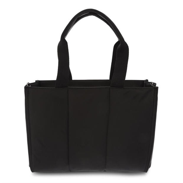 Black Silver - DKNY - Paola Commuter Logo Tote Bag