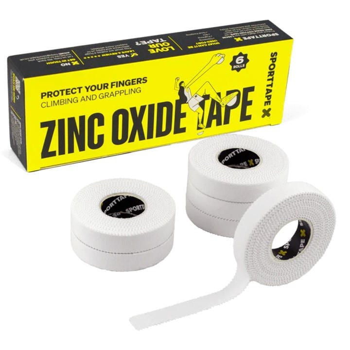 Sporttape  White Zinc Oxide Finger Tape - 6 Pack (1.25Cm X 10M) in Size 6pk, Sports Direct