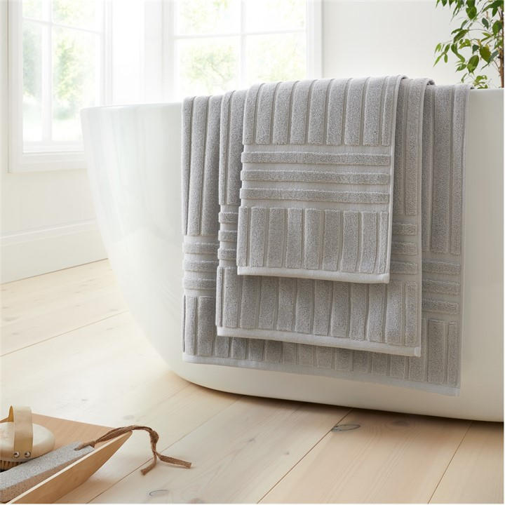 Bianca  Silver Hotel Towel 600Gsm in Size Bath Towel, Sports Direct
