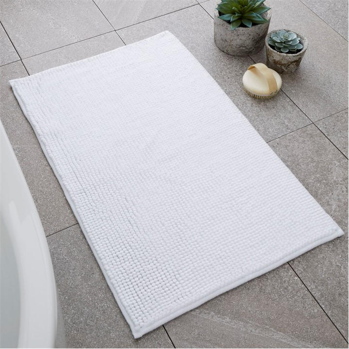 Catherine Lansfield  White Bobble Bath Mat, Sports Direct