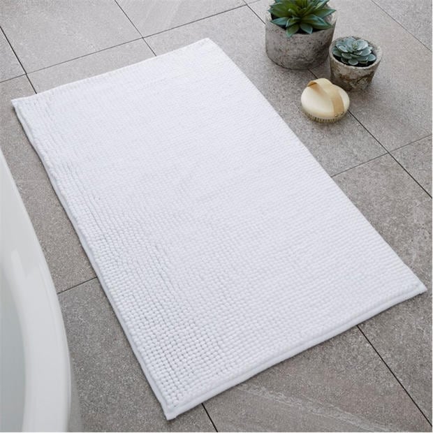 White - Catherine Lansfield - Bobble Bath Mat