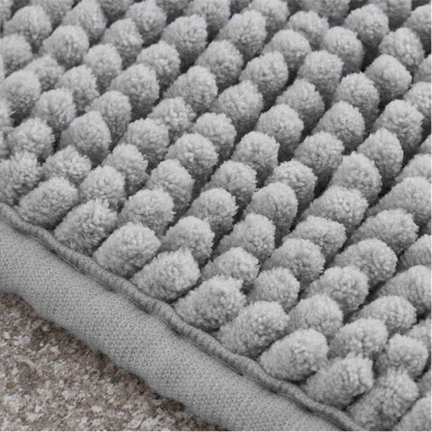 Silver - Catherine Lansfield - Bobble Bath Mat