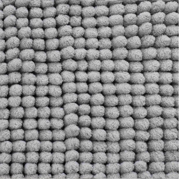 Silver - Catherine Lansfield - Bobble Bath Mat
