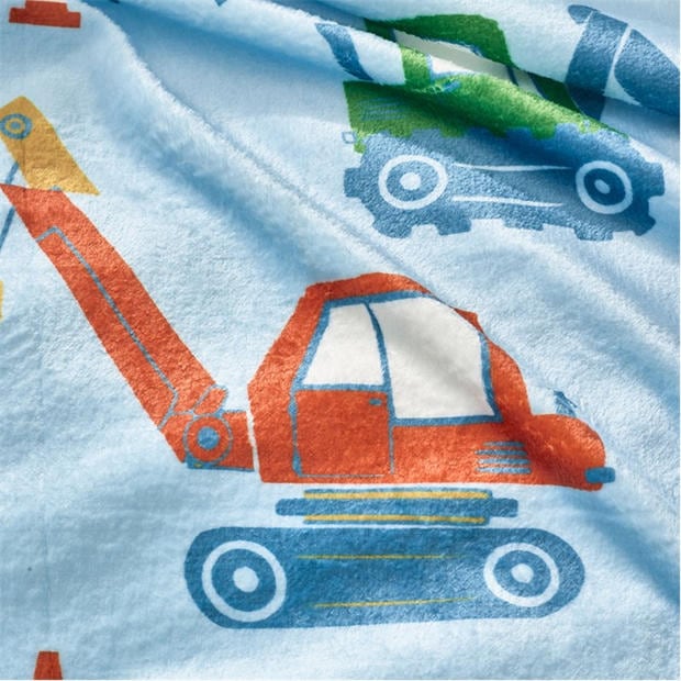 Blue - Catherine Lansfield Kids - Digger Dreams Sofa Throw