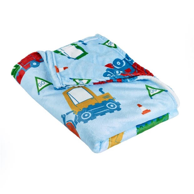 Blue - Catherine Lansfield Kids - Digger Dreams Sofa Throw