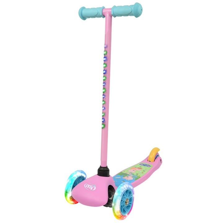 Peppa Pig  Kids None Tilt N Glo Light Up Scooter, Sports Direct